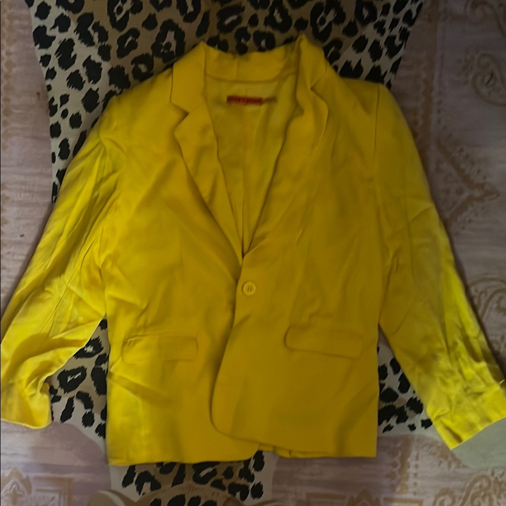 Alice + Olivia Yellow Blazer